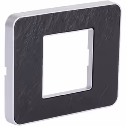 Plaque de finition simple - ZENITECH - Kalya - 1 poste - Plusieurs coloris - Plastique