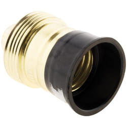 Zenitech - Douille E27 Acier Laitonné collerette bakélite