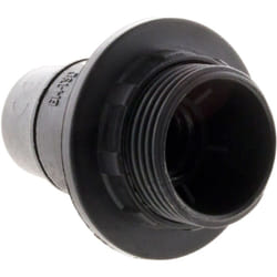 Douille E14 simple bague - noir Zenitech