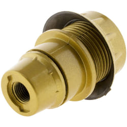 Douille E14 simple bague - doré Zenitech