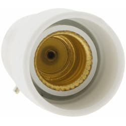 Adaptateur de douille culot pour ampoules - fiche mâle B22 vers fiche femelle E14 - Blanc - Zenitech