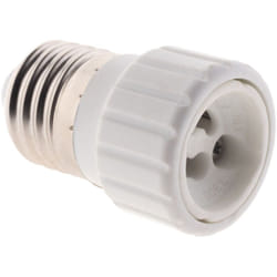 Adaptateur de douille E27 vers GU10 à visser - Compatible led - Blanc Zenitech