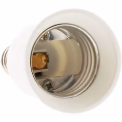 Caractéristiques de l'adaptateur de douille pour ampoules - fiche mâle E14 vers fiche femelle E27 - Zenitech Modèle : adaptat ...