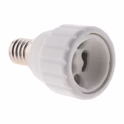 Adaptateur de douille E14 vers GU10 à visser - ignifuge - Blanc - Zenitech