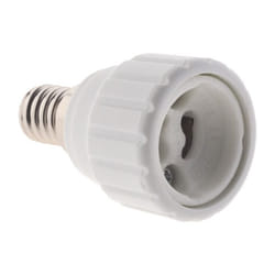 Adaptateur de douille E14 vers GU10 à visser - ignifuge - Blanc - Zenitech