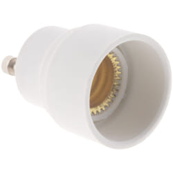 Adaptateur de douille GU40 vers E14 à baïonnette - ampoules led - Blanc Zenitech