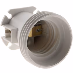 Lot de 5 douilles de chantier E27 - Blanc Zenitech