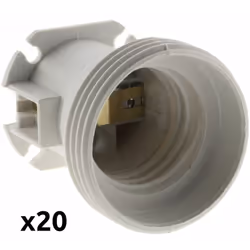 Description générale Ce lot comprend 20 douilles de chantier avec un culot E27, idéales pour divers projets d'éclairage. Spéc ...