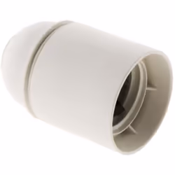 Caractéristiques de la douille E27 lisse sans bague pour luminaire - Zenitech : Modèle : douille thermoplastique Culot : E27  ...