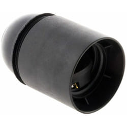 Zenitech - Douille lisse sans bague - E27 - noir