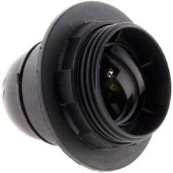 Douille E27 + bague - noir Zenitech
