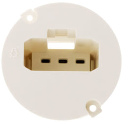 Zenitech - Couvercle dcl pour boîte applique Ø54mm - Blanc