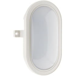 Zenitech - Hublot ovale led 5,5W 450lm 4000K IP44 - Blanc