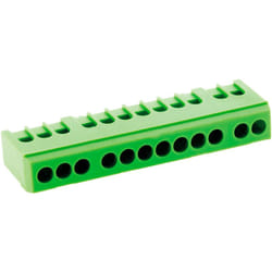 Zenitech - Bornier de terre 12 modules - vert