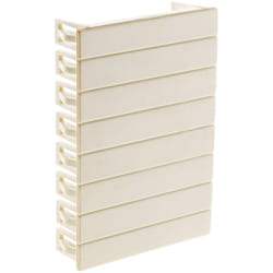 Obturateurs 8 modules pour coffret - blanc - Zenitech