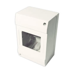 Coffret électrique ZENITECH nu à équiper 1 rangée 4 modules blanc
