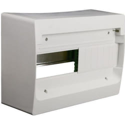 Coffret électrique ZENITECH nu à équiper  1 rangée 13 modules blanc