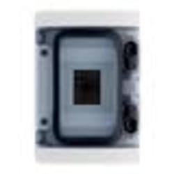 Coffret électrique étanche - Zenitech - 4 modules - IP65 - Utilisation extérieure - Blanc