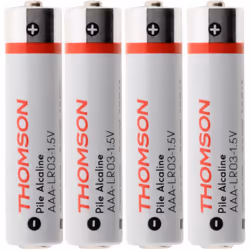 Pack de 4 piles alcalines LR03 AAA 1,5V puissantes et offrants une exellente durée d'utilisation aux appareils électriques. I ...