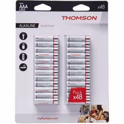 Description détaillée du produit: Produit: Pile lr3 type aaa Univers: piles Conditionnement: 48 pièces Marque: Thomson