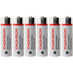 Pack de 6 piles alcalines LR06 AA 1,5V - Thomson