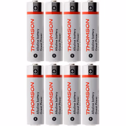 Pack de 8 piles alcalines LR06 AA 1,5V puissantes et offrants une exellente durée d'utilisation aux appareils électriques. Id ...
