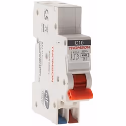 Caractéristiques du disjoncteur 1P+N peignable et à bornes automatiques NF Easy Connect - Thomson : Modèle : disjoncteur peig ...