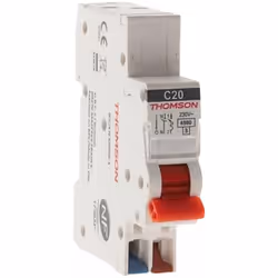 Description générale Disjoncteur 1P+N peignable et à bornes automatiques 16A NF (EASY CONNECT) - Thomson. Ce disjoncteur est  ...