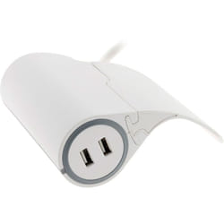 Thomson - Multiprise pour canapé 1 prise 2P+T 16A + 2 usb - Blanc