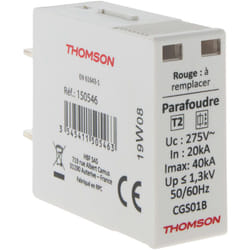 Thomson - Cartouche de rechange pour parafoudre modulaire - 40KA