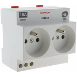 Thomson - Prise modulaire double nf 16A 2P+T