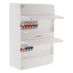 Coffret électrique pré-équipé 2 rangées + 8 disjoncteurs + 2 interrupteurs - Thomson