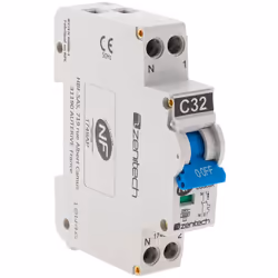 Caractéristiques du disjoncteur phase neutre 2A à 32A - 3kA - Zenitech : Modèle : disjoncteur phase neutre Convient pour les  ...