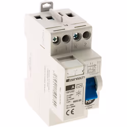 Caractéristiques de l'interrupteur différentiel 40/2 30mA Type A NF - Zenitech : Modèle : interrupteur différentiel Fixation  ...