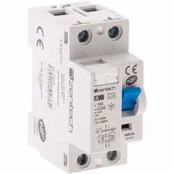 Interrupteur différentiel 30mA, ampérage 60A, à vis type A ZENITECH référence 150978. Type de produit: Interrupteur différent ...