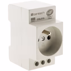 Caractéristiques de la prise modulaire 2P+T - Zenitech : Modèle : prise modulaire 2P+T Pour installation sur tableau électriq ...