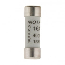 Lot de 3 Fusibles céramique 10.3X31.5-16A avec voyant Zenitech