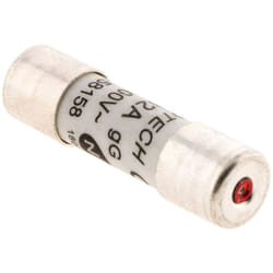 Zenitech - Lot de 5 fusibles céramique 10,3x 38 - 32A à voyant - nf