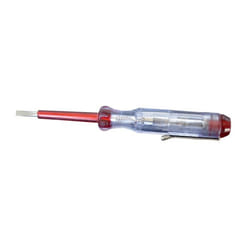 Tournevis testeur - ZENITECH - 35 x 140mm - Protection électrique - Couleur rouge