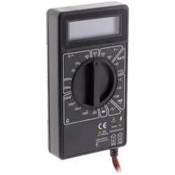 Caractéristiques du multimètre digital 19 calibres - Zenitech : Modèle : multimètre digital Affichage sur écran LCD pour une  ...