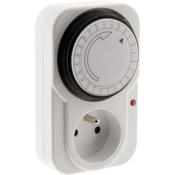 Otio - Programmateur journalier mécanique avec voyant 3500W - Blanc