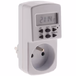 Mini programmateur digital hebdomadaire Mini programmateur hebdomadaire digital avec 10 cycles marche/arrêt hebdomadaires. Pe ...
