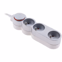 Multiprise Home 3 prises 16A 2P+T Cette multiprise de la gamme Home est idéale pour brancher tous vos appareils électriques. ...
