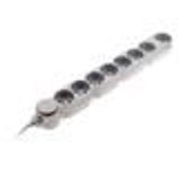 Bloc multiprises parafoudre 8 prises 16A avec interrupteur silver