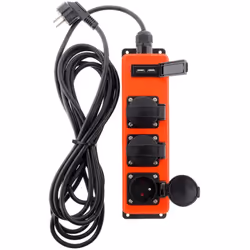 Multiprise étanche 3 prises 16A 2P+T avec 2x USB 2,1A - Polyvalente intérieur/extérieur - Zenitech Caractéristiques : Étanche ...