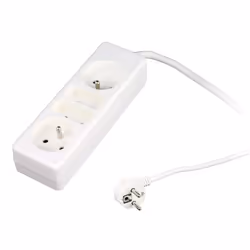 Bloc multiprise 2 prises 6A + 2 prises 16A 2P+T - Blanc - Zenitech