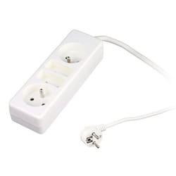 Bloc multiprise 2 prises 6A + 2 prises 16A 2P+T - Blanc - Zenitech
