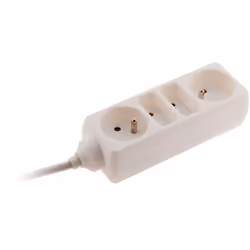 Bloc blanc 2 prises 6A + 2 prises 6A . Cordon 3G1mm² d'une longueur de 1m inclus. Nombre de prises: 4 Intensité des prises: 6 ...