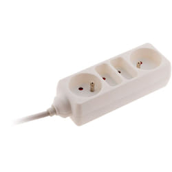 Bloc multiprise 2x6A + 2x16A - Blanc - Zenitech