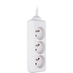Bloc multiprise 3x16A 2P+T blanc - câble 15 m - Zenitech